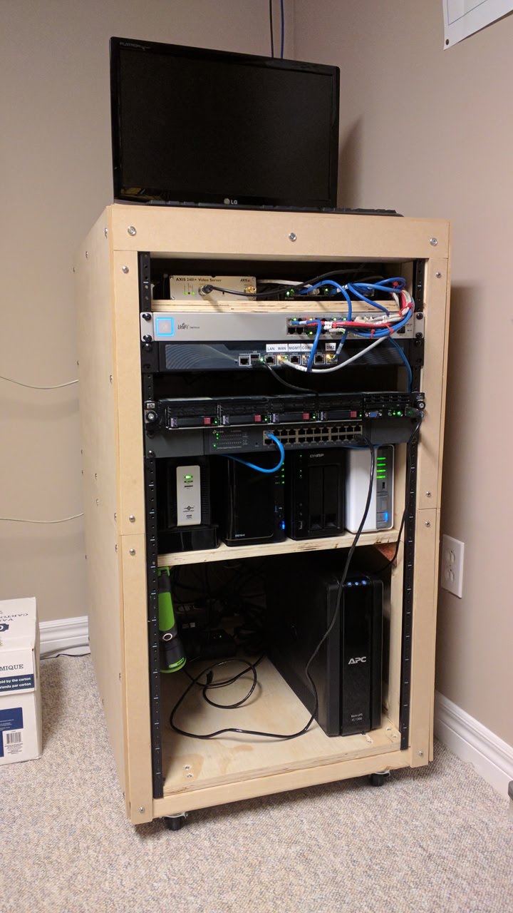 Homemade Server Rack WorkinProgress Update 1 Mike Pelley's Musings